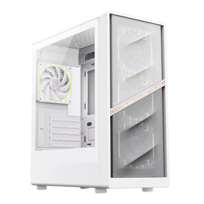 Caixa Gamemax | AERIS 330 MW | branco | Mini-Tower | fonte de alimentação não incluída