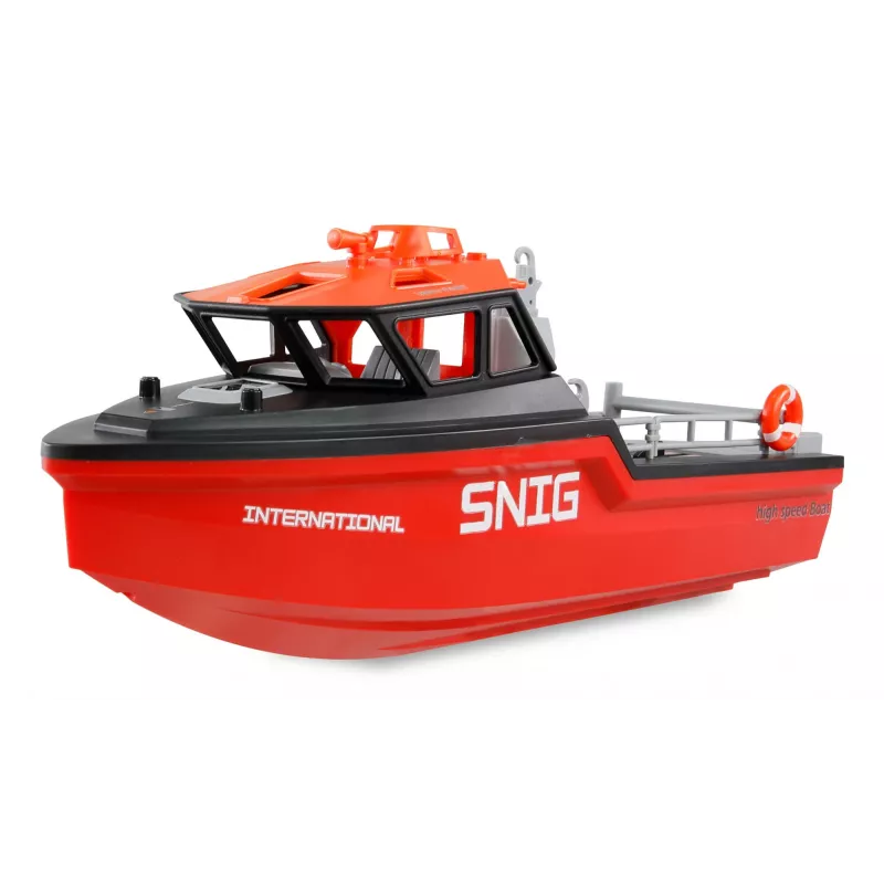 Barco de salvamento Amewi 26117 — propulsão jato Brushless, 320 mm, preto/vermelho