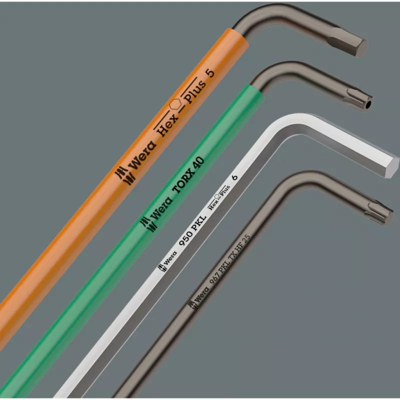 Wera 967/9 TX XL Conjunto de chaves Torx em L, 9 peças