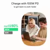 Cabo USB-C-USB-C PowerStream 100W entrançado 1,2m branco