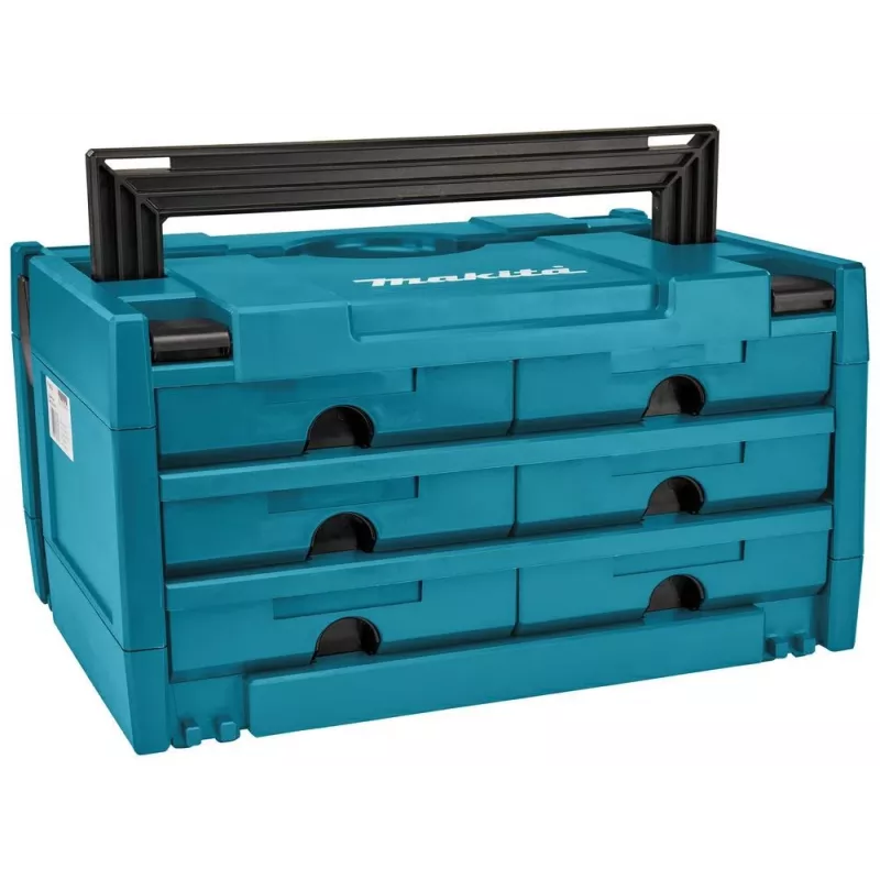 Caixa de pequenas peças Makita MAKSTOR 3.6 preta, azul