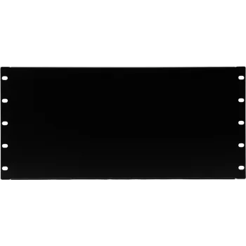 Painel frontal de 19 polegadas Omnitronic Z-19U aço preto 5U (5HE)