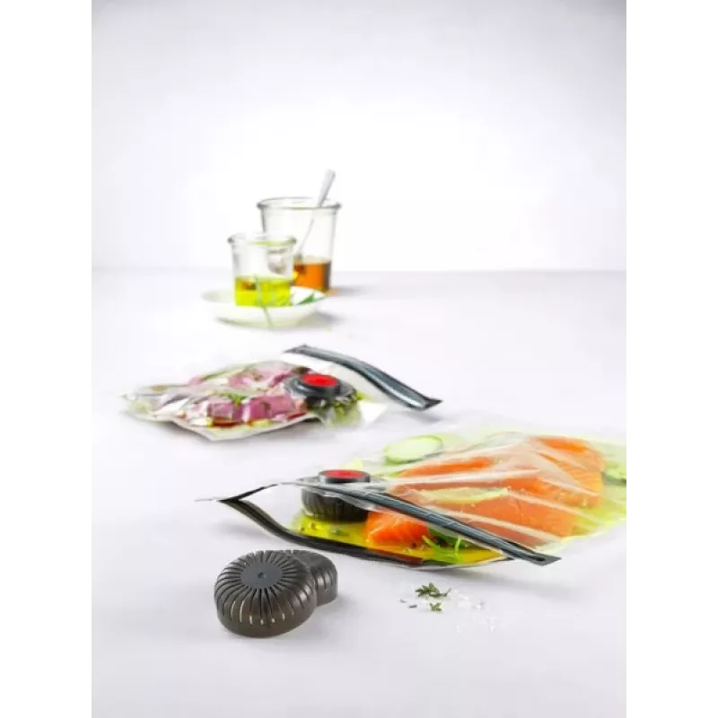 ZWILLING Fresh & Save conjunto inicial de vácuo em plástico M/L, 7 un., branco