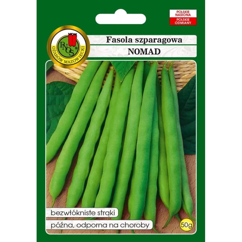 Sementes de feijão Nomad Green Dwarf, 50g - sementes de hortícolas