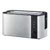 Torradeira automática de fenda longa AT 2590 (aço inoxidável/preto, 1.400 Watt, para 4 fatias de pão)