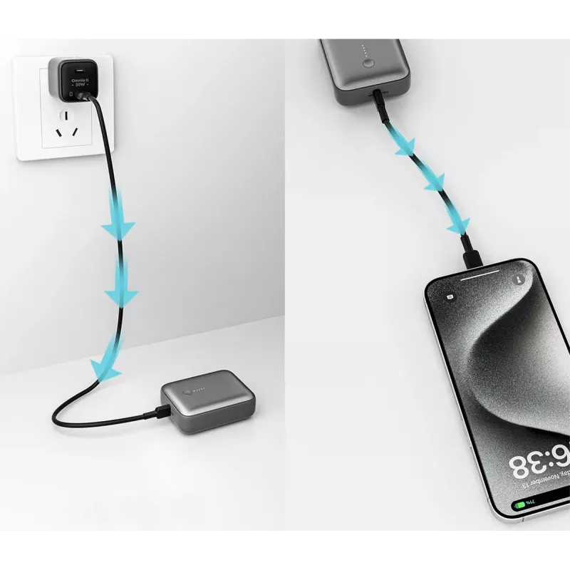 Powerbank AUKEY 157000 10000 mAh cinzento