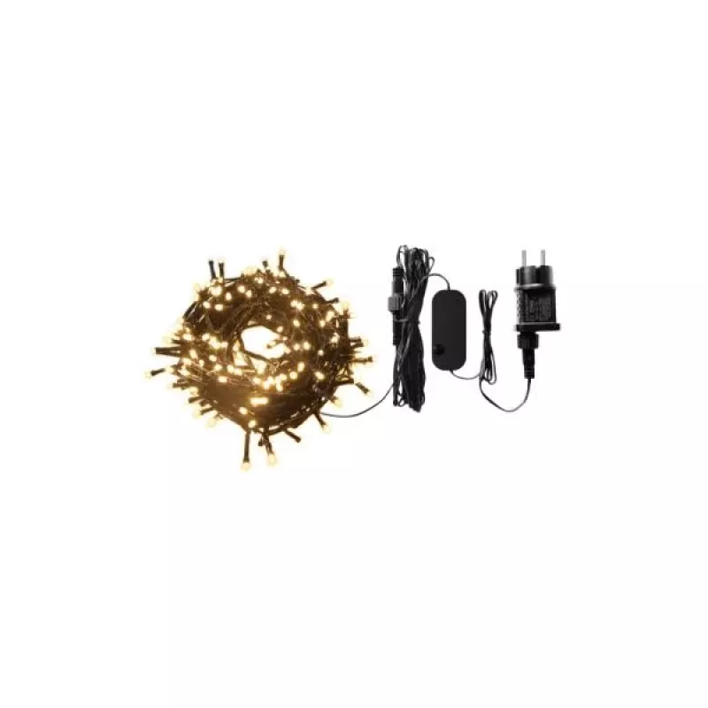 WOOX R5168 cordão de luzes LED de Natal inteligente, 20 m, 200 LED, branco quente, Wi-Fi