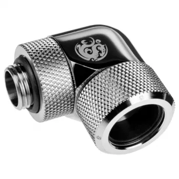 Tubo para refrigeração líquida de computador BitsPower BP-E90RMLA16, latão, 16 mm diâmetro, prateado