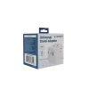Fonte de alimentação de viagem GEMBIRD TPA-1A2C20-01-W — 20 W, USB-A (18 W) + 2× USB-C (20 W), ficha tipo E, branco