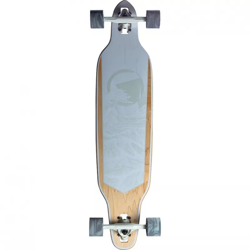 Prancha de skate RAM Solitary Blanc de blanc — prancha RAM, acabamento branco/cinzento