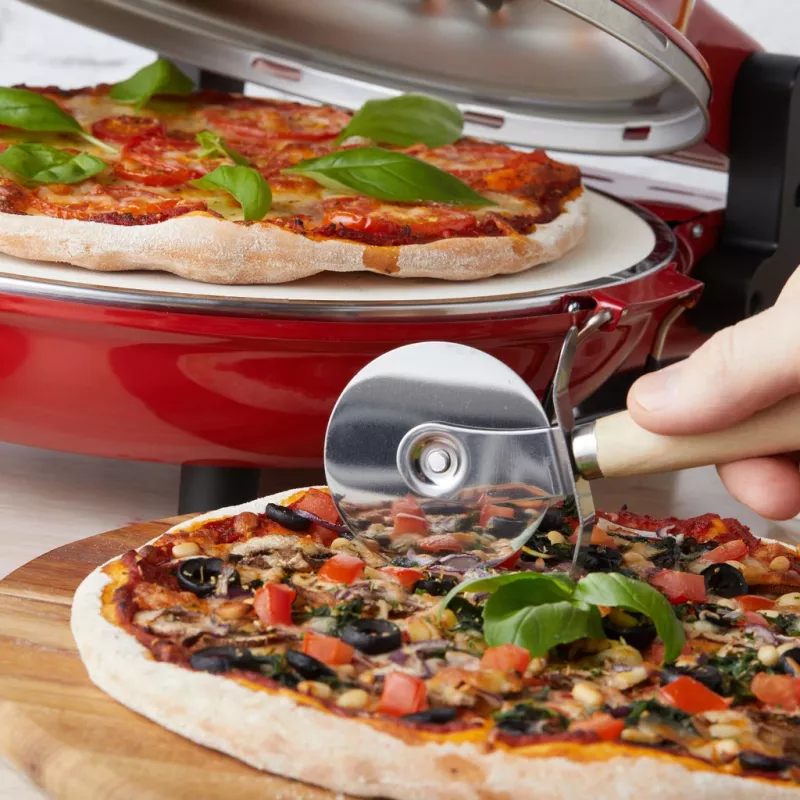 Máquina de pizza Petra PT5666VDE Bella Pizza 1200 W superfície antiaderente, forno de pizza de bancada