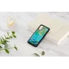 Capa de proteção iKins para Samsung Galaxy S20 — design preto Water Lilies