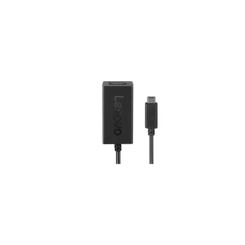 Lenovo 4X90Q93303 adaptador de vídeo 0,2 m USB Type-C DisplayPort preto