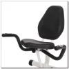 Bicicleta estática magnética horizontal branca e verde HMS R9259