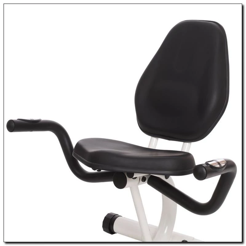 Bicicleta estática magnética horizontal branca e verde HMS R9259