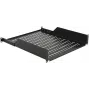 Prateleira de rack LOGON RAS410BL preto capacidade 50 kg 19 polegadas