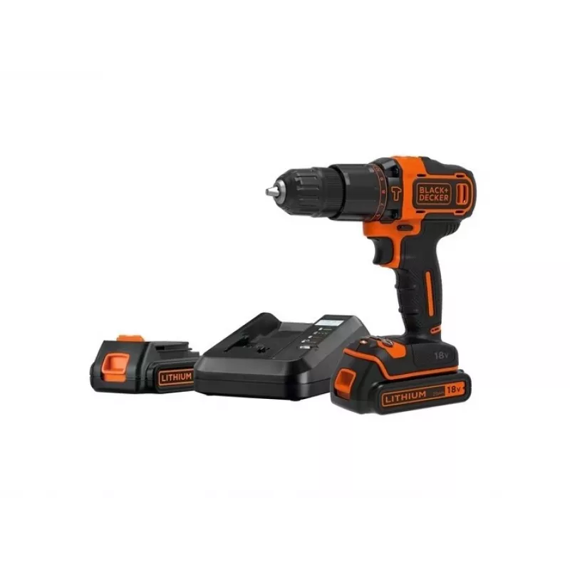 Berbequim Black & Decker BDCHD18K1B2-QW 1400 rpm