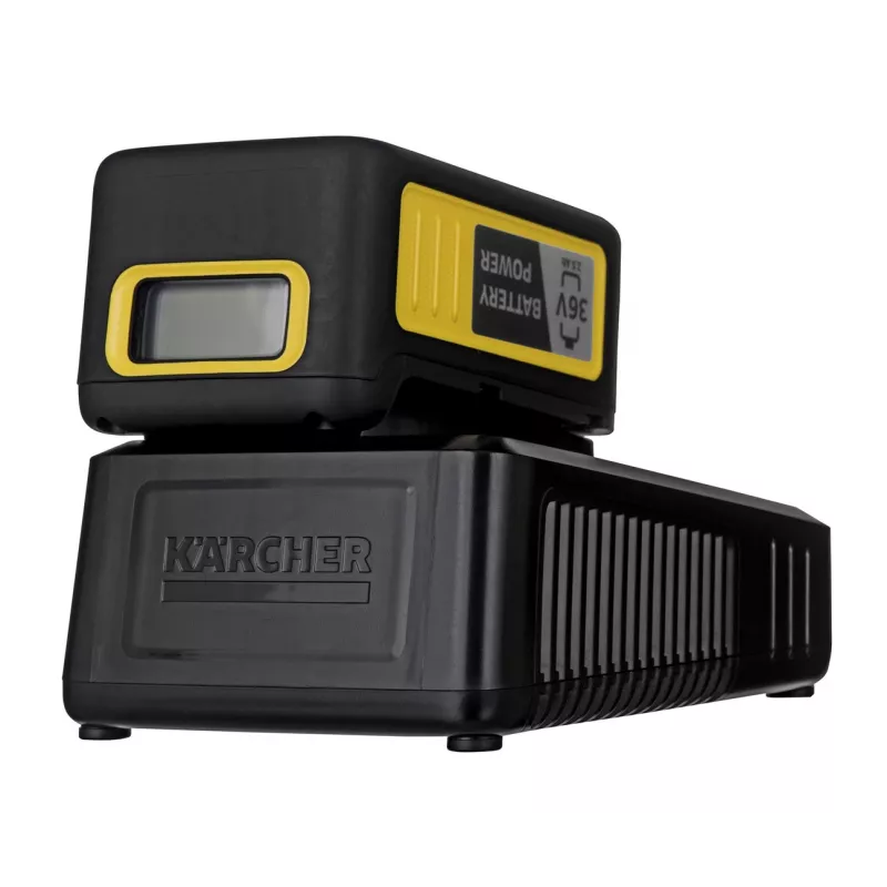 Conjunto de bateria e carregador Kärcher Starter Kit Battery Power 36/25 — 36 V, 2500 mAh, amarelo