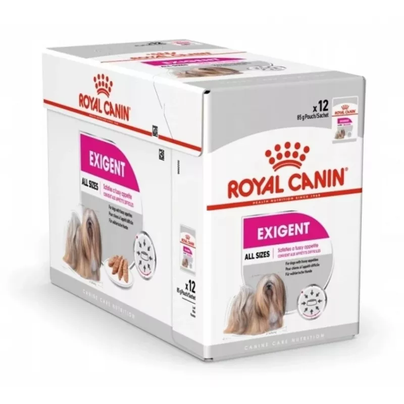 Comida húmida para cães Royal Canin Exigent Meat Universal 12×85 g — aves, adultos, para cães exigentes