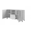Cómoda ABETO 150x42x82 branco brilhante
