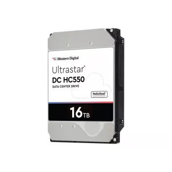 WD Ultrastar DC HC550 WUH721816AL5204 - Disco rígido - 16TB - interno - 3.5 (8,9 cm) - SAS 12Gb/s - 7200 rpm - Memória intermédia: 512MB (0F38357)