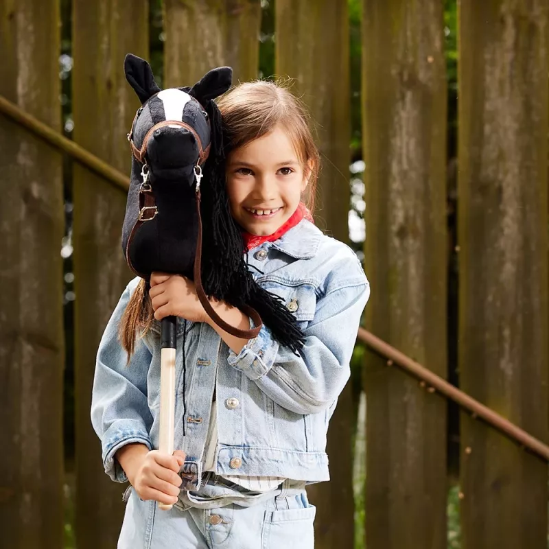 Cavalo de pau HOPPIHORSE Hobby Horse A3 preto