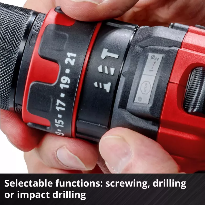Einhell TE-CD 18/44 Li-i 24000 RPM 1,59 kg preto, vermelho