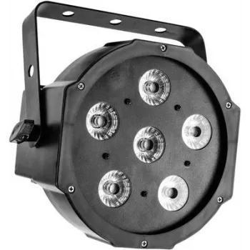 Luz de efeito LED EUROLITE SLS-6 com 6 LEDs, projetor compacto de palco/efeitos