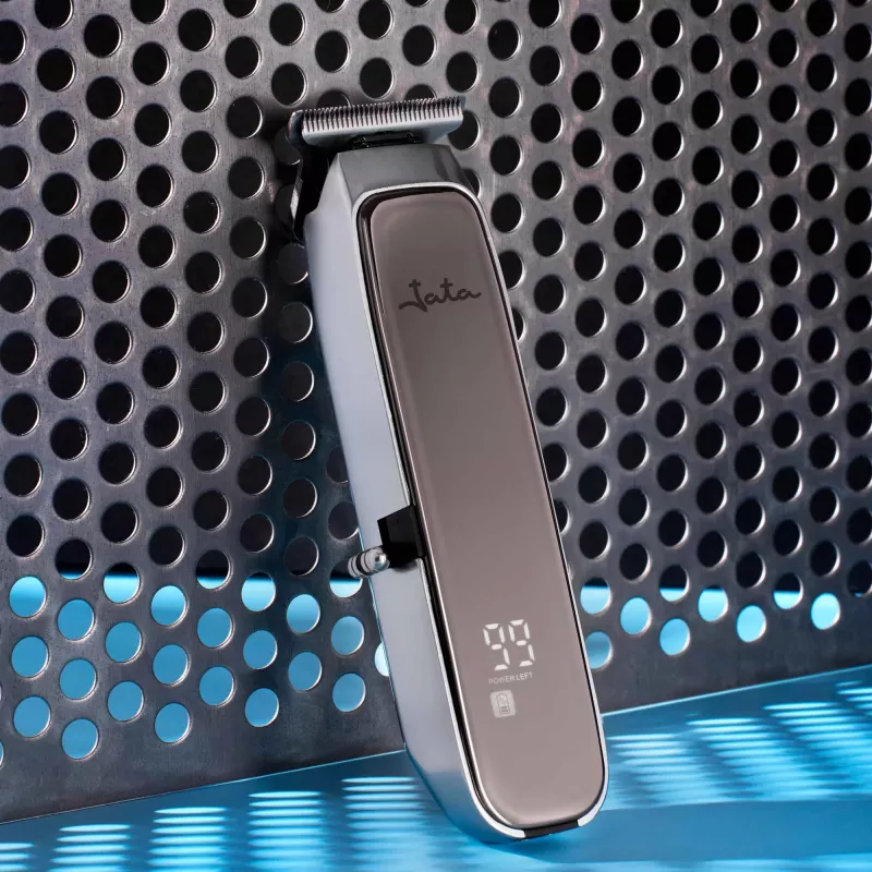 Aparador de barba JATA JBCP3315 preto cinzento indicador LED 80 min