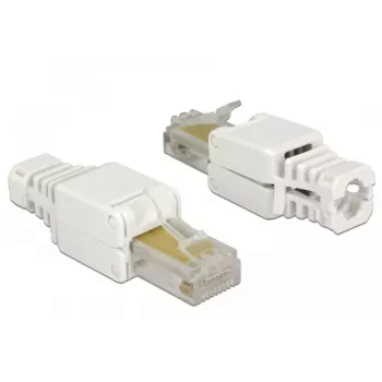 Conector de cabo DeLOCK 86415 RJ-45 branco