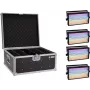 Conjunto de estroboscópios LED EUROLITE LED Super Strobe 20000679 — 4 luzes estroboscópicas LED com mala de transporte