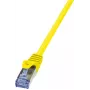 Cabo de rede LogiLink 1m Cat.6A RJ-45 S/FTP Amarelo