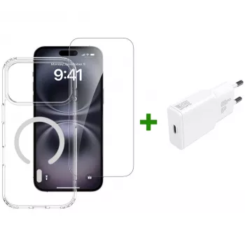 Conjunto inicial premium 3em1 4smarts para Apple iPhone 17 Pro Max, compatível com MagSafe