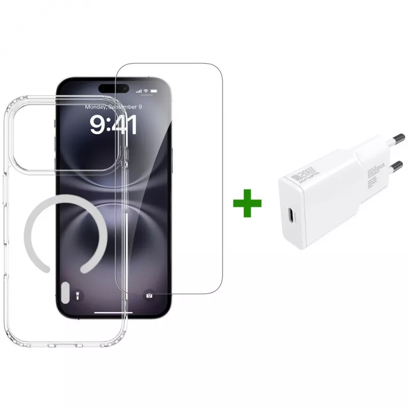 4smarts 3in1 Premium Starter Set para Apple iPhone 17 Pro Max, compatível com MagSafe
