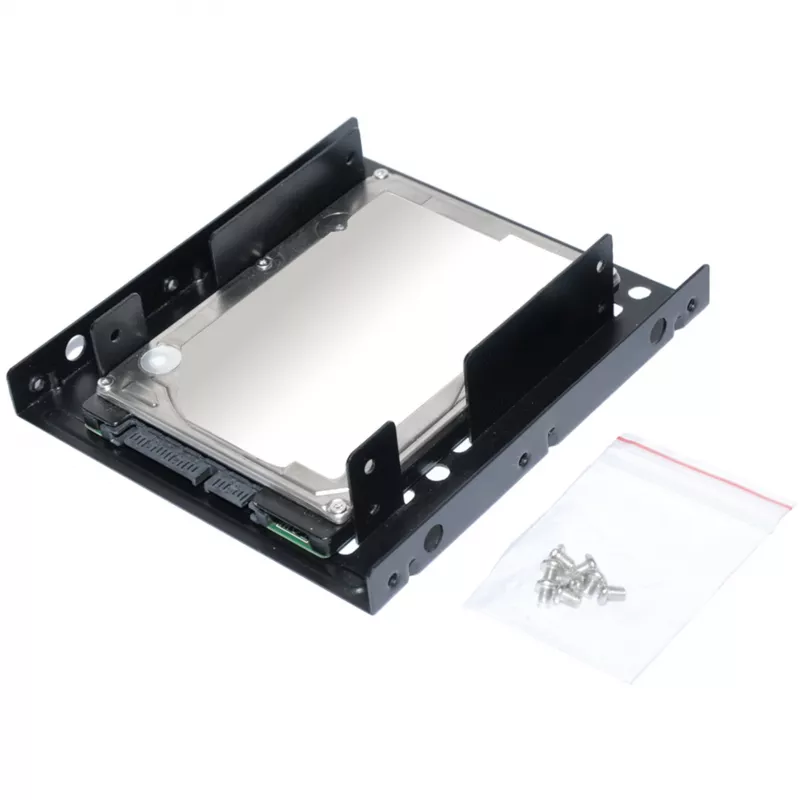 Moldura de montagem ultron Interna 2x2.5 SSD/HDD metal preto (377215)