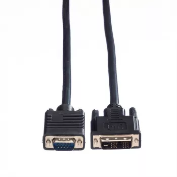 Cabo DVI-VGA VALUE, DVI (12+5) macho - VGA macho 2,0m (11.99.5420)