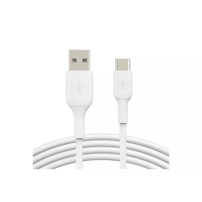 Cabo PVC USB-C para USB-A 15 cm branco