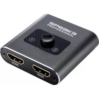 SpeaKa Professional SP-BDS-120 comutador HDMI 1+2 portas compatível com Ultra HD 3840 x 2160 píxeis (SP-9261376)