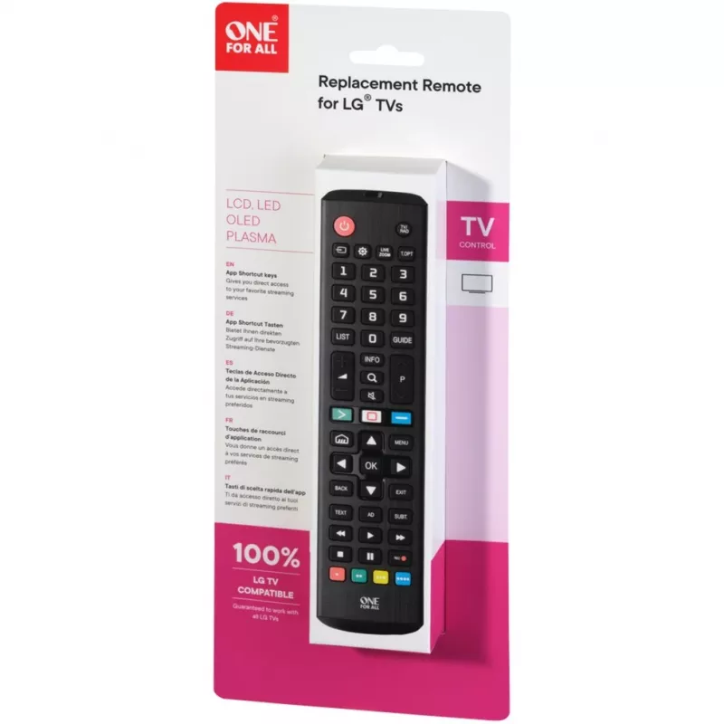 Telecomandos de substituição One For All para TV Telecomando de substituição LG
