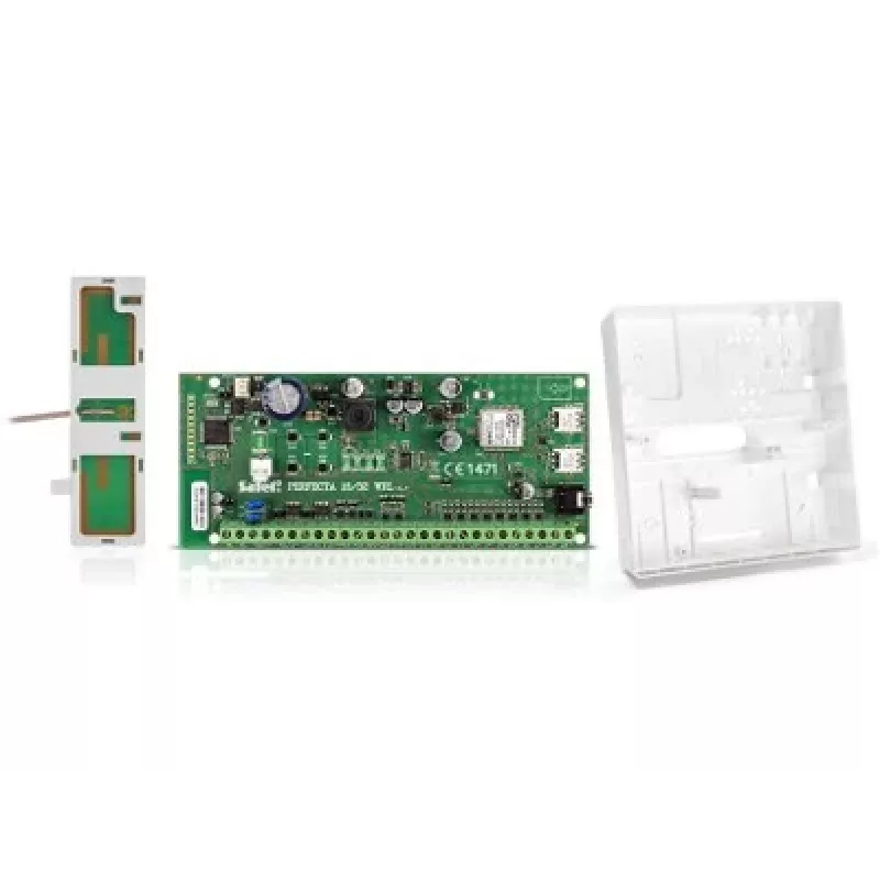 SATEL PERFECTA 32 SET-A Conjunto de central de alarme (placa principal, antena, caixa)