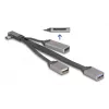 Hub USB 3.2 Gen 1 Type-C DeLOCK 64303 5000 Mbit/s cinzento