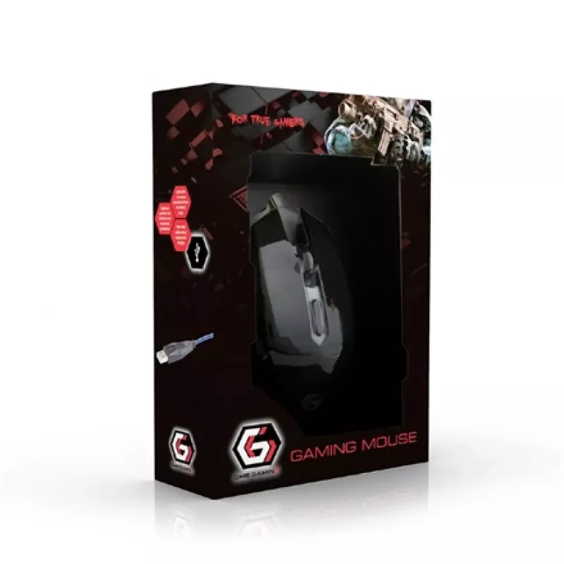 Rato USB OPTICAL GAMING/RED MUSG-001-R GEMBIRD
