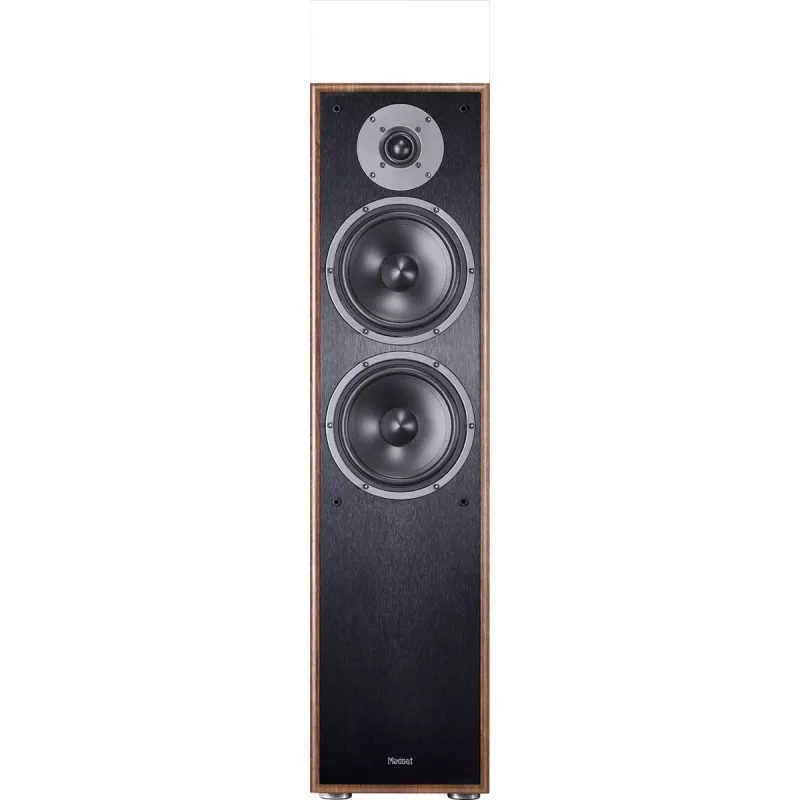 Coluna de chão Magnat Monitor S80 ATM nogueira, 2,5 vias, 100 W RMS, 4 Ω, 26–38000 Hz