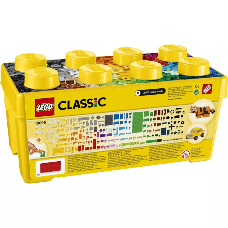 LEGO 10696 Classic Caixa de Blocos Criativos Média – armazenamento fácil, blocos coloridos, conjunto de construção para crianças, rapazes e raparigas a partir dos 4 anos