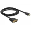Adaptador de cabo de vídeo DeLOCK 85583 1,5 m DVI-D HDMI Type-A preto