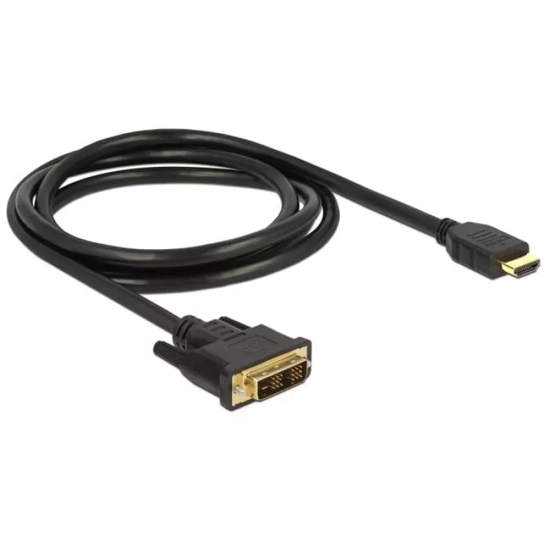 Adaptador de cabo de vídeo DeLOCK 85583 1,5 m DVI-D HDMI Type-A preto