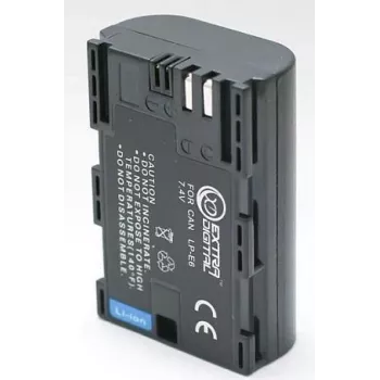 Bateria de câmara recarregável Extra Digital LP-E6, 1865 mAh, para dispositivos Canon compatíveis