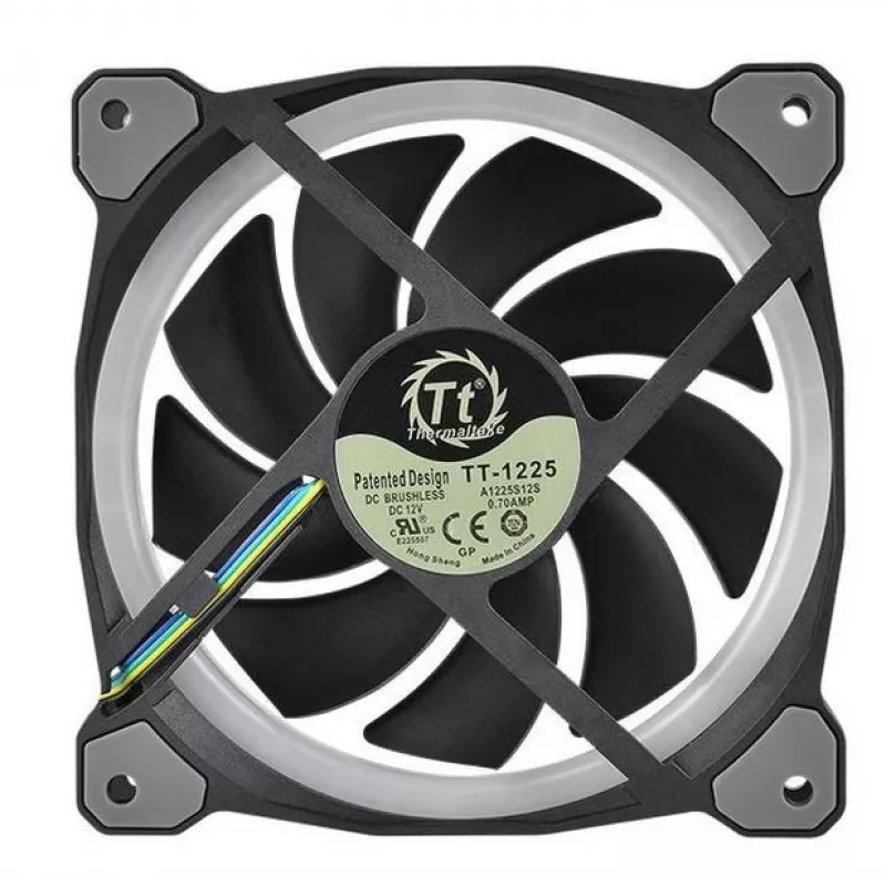 Thermaltake Riing 12 RGB Plus TT Premium Edition ventoinha de caixa, pack de 3, 120 mm