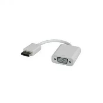 Adaptador DisplayPort-VGA, DP macho - VGA fêmea, VGA D-Sub, DisplayPort, ficha, conector fêmea, branco