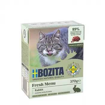 BOZITA Coelho em molho - Comida húmida para gatos - 370g